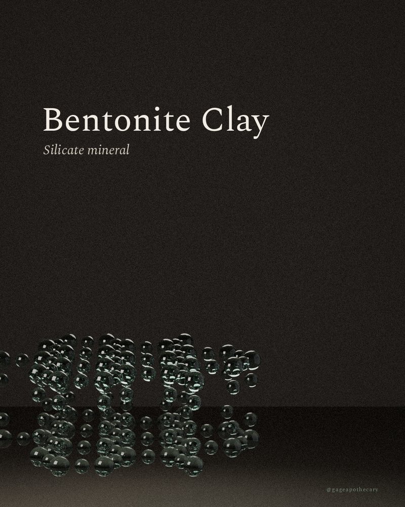 Bentonite Clay — , rendered from its real molecular structure