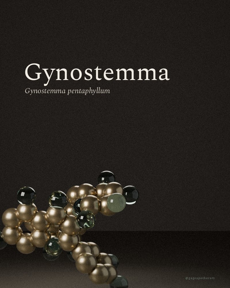 Gynostemma — Gynostemma pentaphyllum, rendered from its real molecular structure