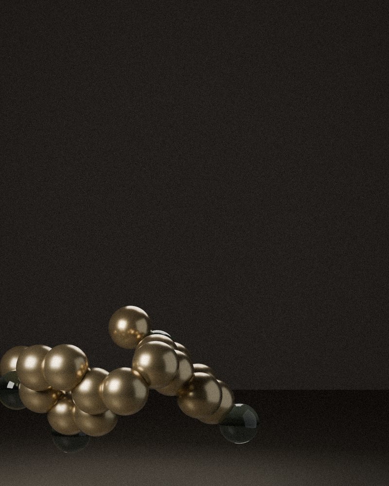 Dendrobium — Dendrobium nobile, rendered from its real molecular structure