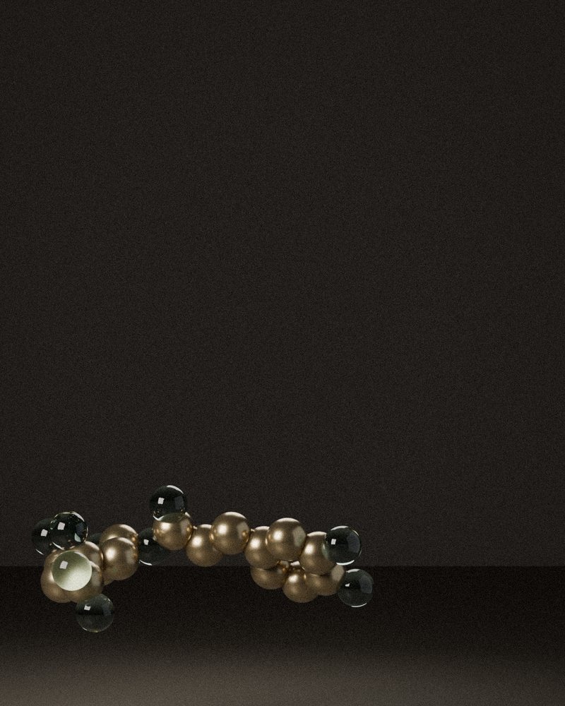 Eleuthero — Eleutherococcus senticosus, rendered from its real molecular structure