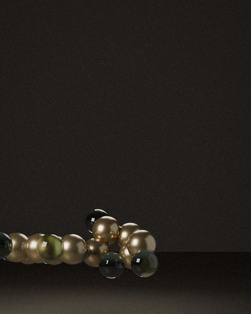 Longan Berry — Dimocarpus longan, rendered from its real molecular structure